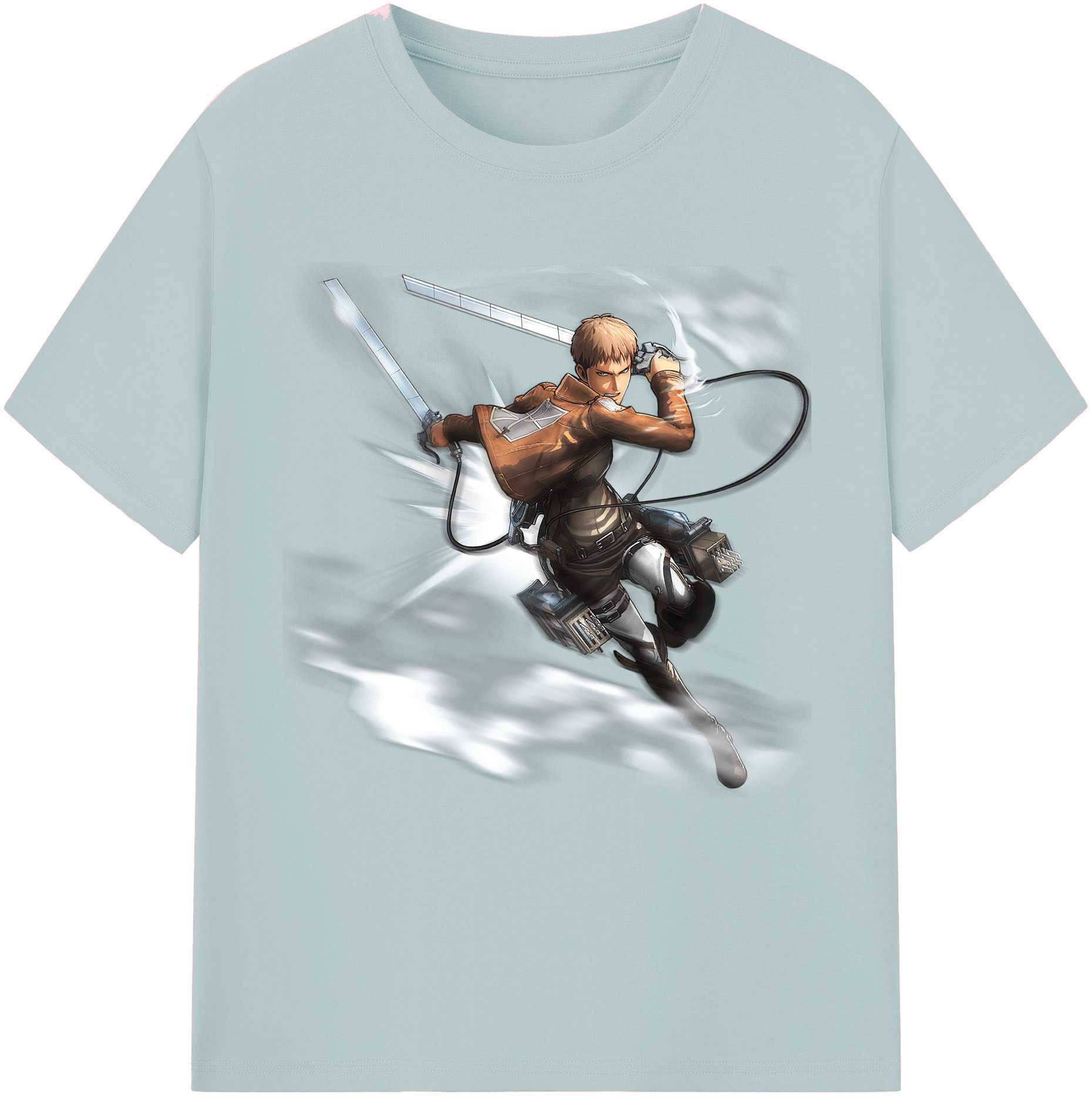 （画像用） 進撃の巨人 ジャン・キルシュタイン Attack on Titan Jean Kirstein 綿100％半袖Tシャツ（フロントプリント）